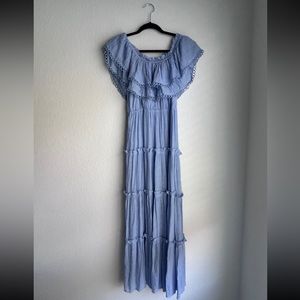 nwt blue maxi dress